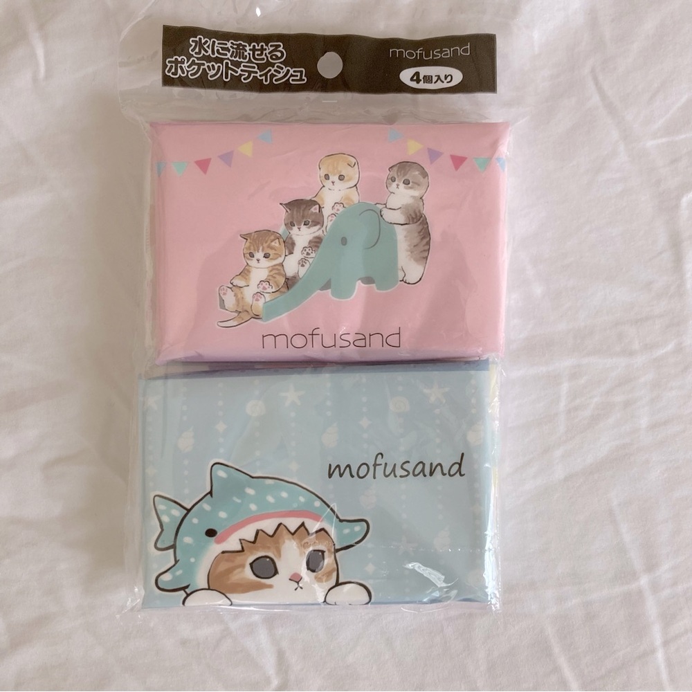 Mofusand Cat and Elephant Tissue Pack